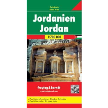 Carte routière Jordanie 1:700 000 / Freytag & Berndt