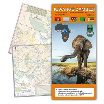Carte routière Kavango - Zambezi 1:1 Mio. / Tracks4Africa