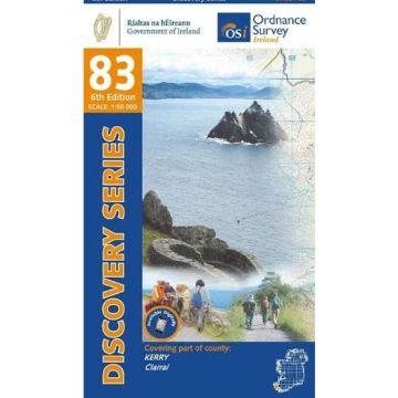 Carte topographique OS 83 Cork Kerry 1:50 000 Ireland