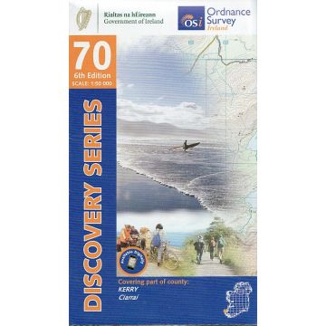 Carte topographique OS 70 Kerry 1:50 000 Ireland
