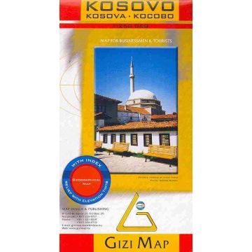 Carte routière Kosovo 1:250 000 / Gizi Map