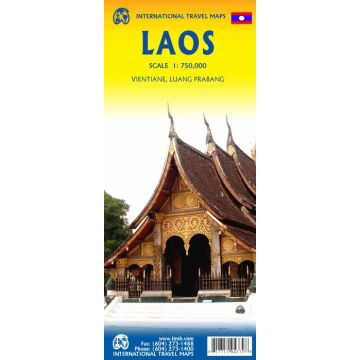 Carte routière Laos 1:750 000 / ITMB