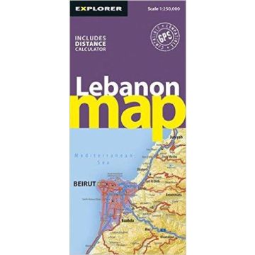Carte routière Lebanon 1:250 000 / Explorer 