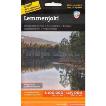Carte de randonnée Lemmenjoki 1:100 000 / 1:25 000 Calazo