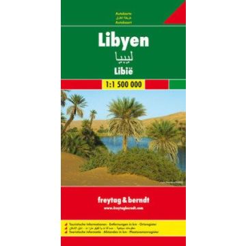 Carte routière Libye 1:1.5 Mio. / Freytag & Berndt