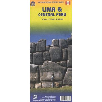 Plan de ville Lima 1:13 000 / Carte routière Central Peru 1:1 500 000 / ITMB