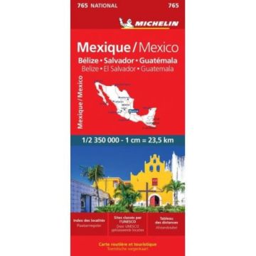Carte routière Michelin 765 Méxique 1:2 350 000 