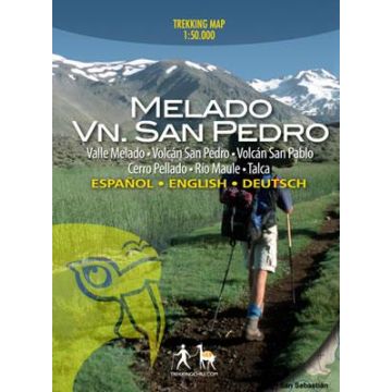 Carte topographique Melado Volcano San Pedro 1:50 000 / Viachile 