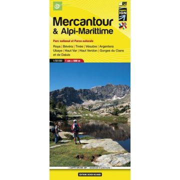 Carte de randonnée Mercantour Alpi-Marittime 1:60 000 / Libris 07