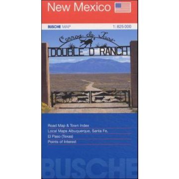 Carte routière New Mexico 1: 825 000 / Busche Map