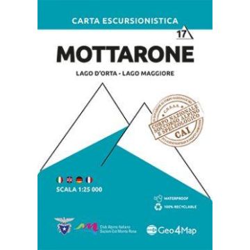 Carte de randonnée Mottarone 1:25 000 / Geo4Map 117