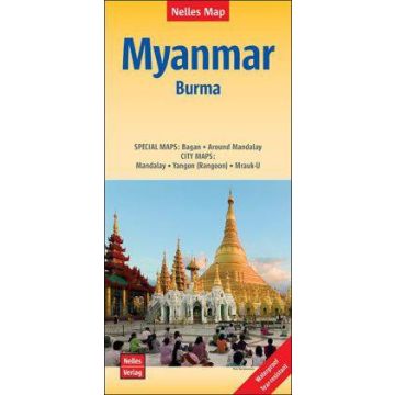 Carte routière Myanmar 1:1 500 000 / Nelles