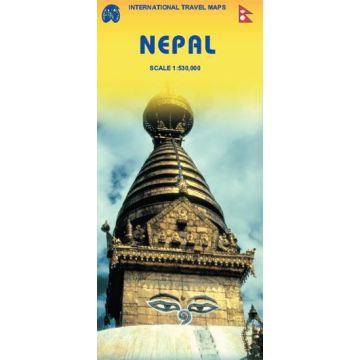Carte routière Nepal 1:530 000 / ITMB