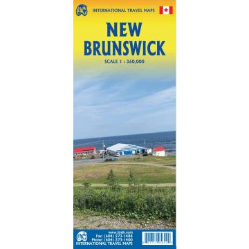Carte routière New Brunswick 1:360 000 / ITMB
