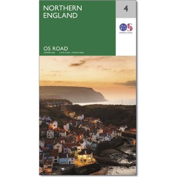 Strassenkarte Northern England 1:250 000 / OS Road Map 4 