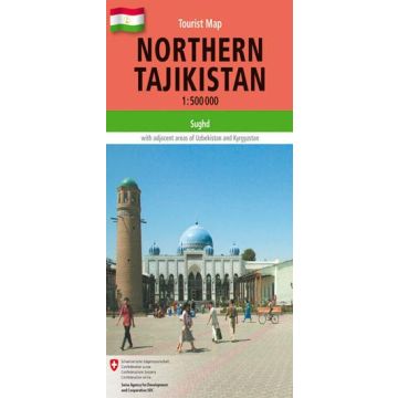 Topografische Karte Northern Tajikistan 1:500 000