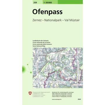 259 Ofenpass 1:50 000 / Swisstopo