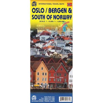Stadtplan Oslo & Bergen 1:10 000 / Strassenkarte Norway South 1:1,2 Mio. / ITMB