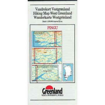 Carte de randonnées 9 Pingu 1:100 000 (Greenland) / Harvey