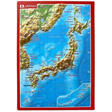 Japon carte postale en relief