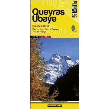 Carte de randonnée Queyras Ubaye 1:60 000 / Libris Nr. 06