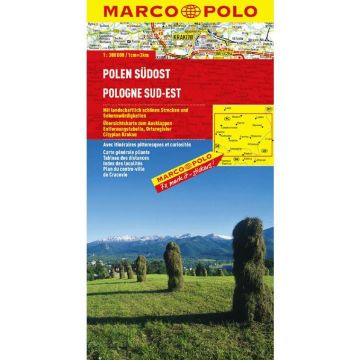 Carte routière Pologne Sud-Est 1:300 000 / Marco Polo