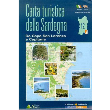 Carte de randonnée Sardegna 12 Da Capo San Lorenzo a Capitana 1:60 000 / Abies