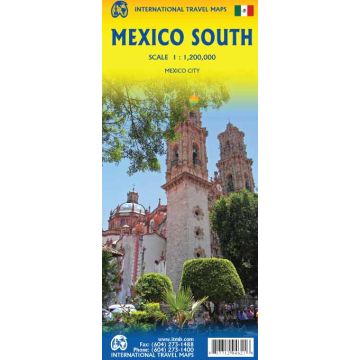 Carte routière Mexico South 1:1 Mio. / ITMB