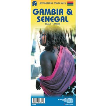 Carte routière Senegal 1:740 000 / Gambia 1:340 000 / ITMB