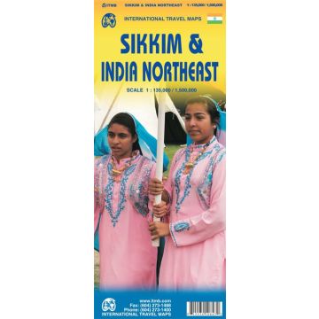 Carte routière Sikkim 1:140 000 / India Northeast 1:1 500 000 / ITMB