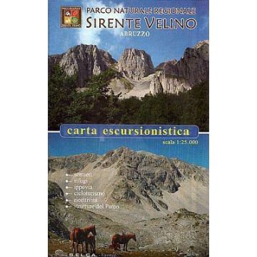 Carte de randonnée Sirente Velino 1:25 000 / CAI