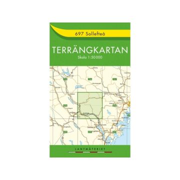 Carte topographique Terrängkartan 697 Solleftea 1:50 000