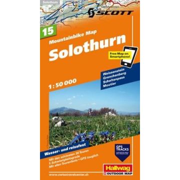 Mountainbike Map 15 Solothurn 1:50 000 / Hallwag