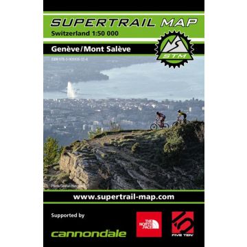 Bikekarte Supertrail Map Genève/Mont Salève