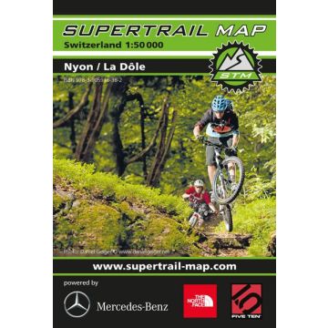 Bikekarte Supertrail Map Nyon/La Dôle
