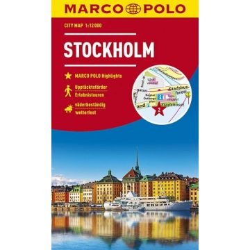 Plan de ville Stockholm 1:12 000 / Marco Polo City Map