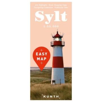 Carte routière Sylt 1:55 000 / Kunth