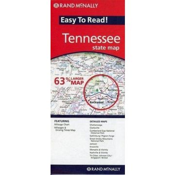 Carte routière Tennessee State Map / Rand McNally