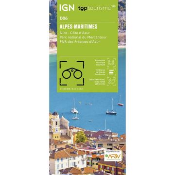 Carte topographique IGN D06 Alpes-Maritimes 1:100 000 / Top 100