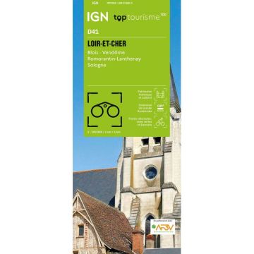 Carte topographique IGN D41 Loir-et-Cher 1:100 000