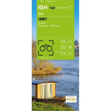 Carte topographique IGN D45 Loiret 1:100 000