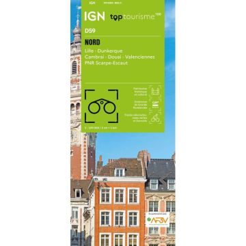 Carte topographique IGN D59 Nord 1:100 000