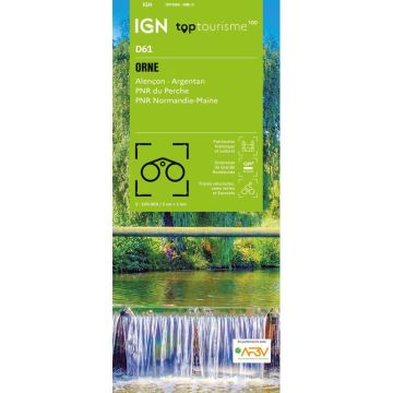Carte topographique IGN D61 Orne 1:100 000