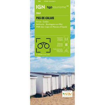 Carte topographique IGN D62 Pas-de-Calais 1:100 000