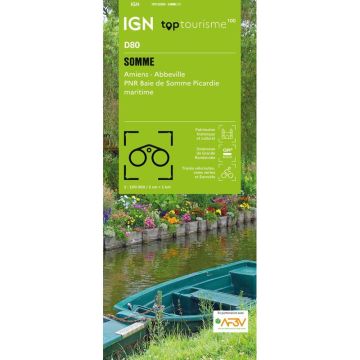 Carte topographique IGN D80 Somme 1:100 000