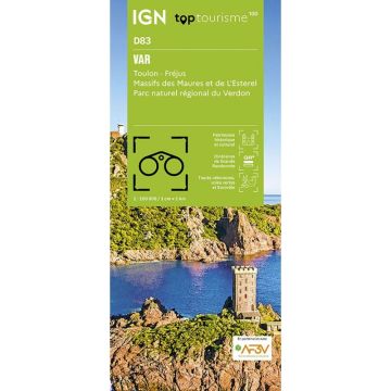 Carte topographique IGN D83 Var 1:100 000 / Top 100