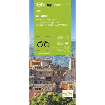 Carte topographique IGN D84 Vaucluse 1:100 000 / Top 100