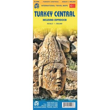 Carte routière Turkey Central 1:550 000 /  ITMB