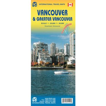 Plan de ville Vancouver 1:20 000 / Greater Vancouver 1:50 000 / ITMB