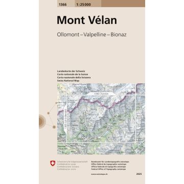 1366 Mont Vélan 1:25 000 / Swisstopo